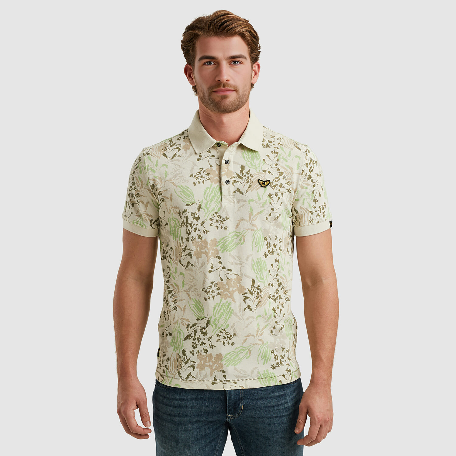 Pme Legend Polo Printed Beige