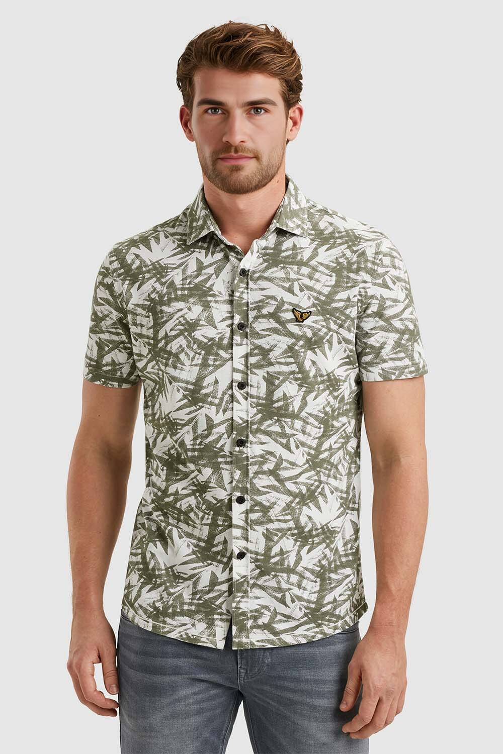 Pme Legend Overhemd Print Wit