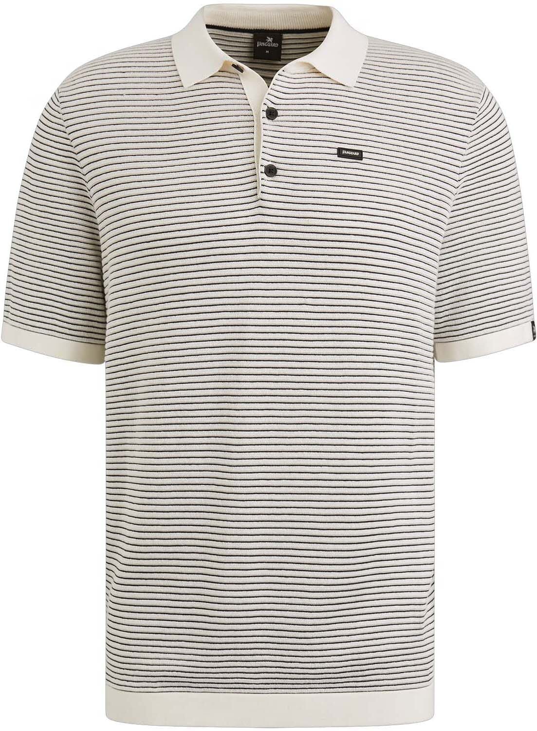 Vanguard Short sleeve polo cotton modal Wit