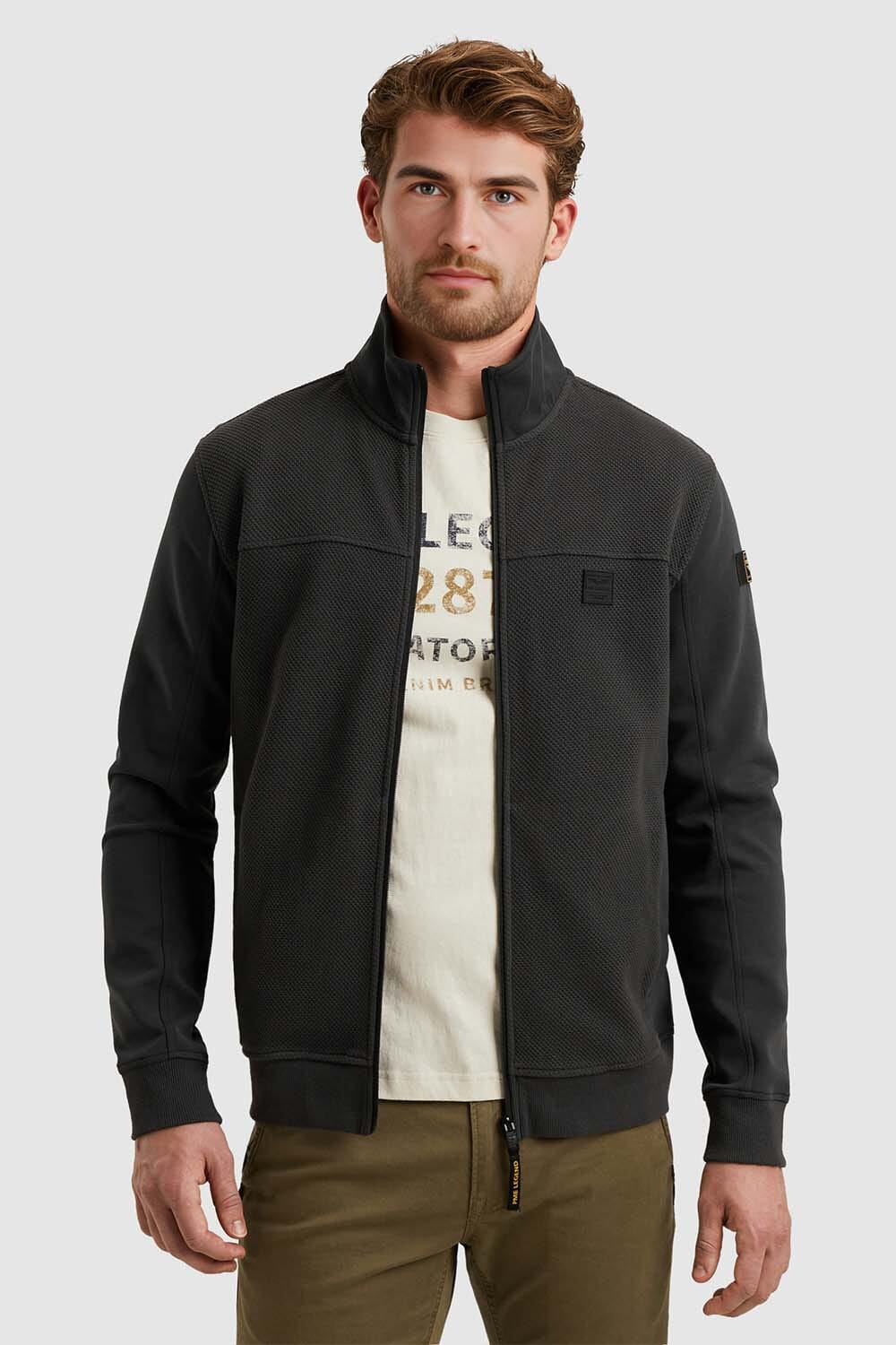 Pme Legend Vest Popcorn Jacquard Bruin