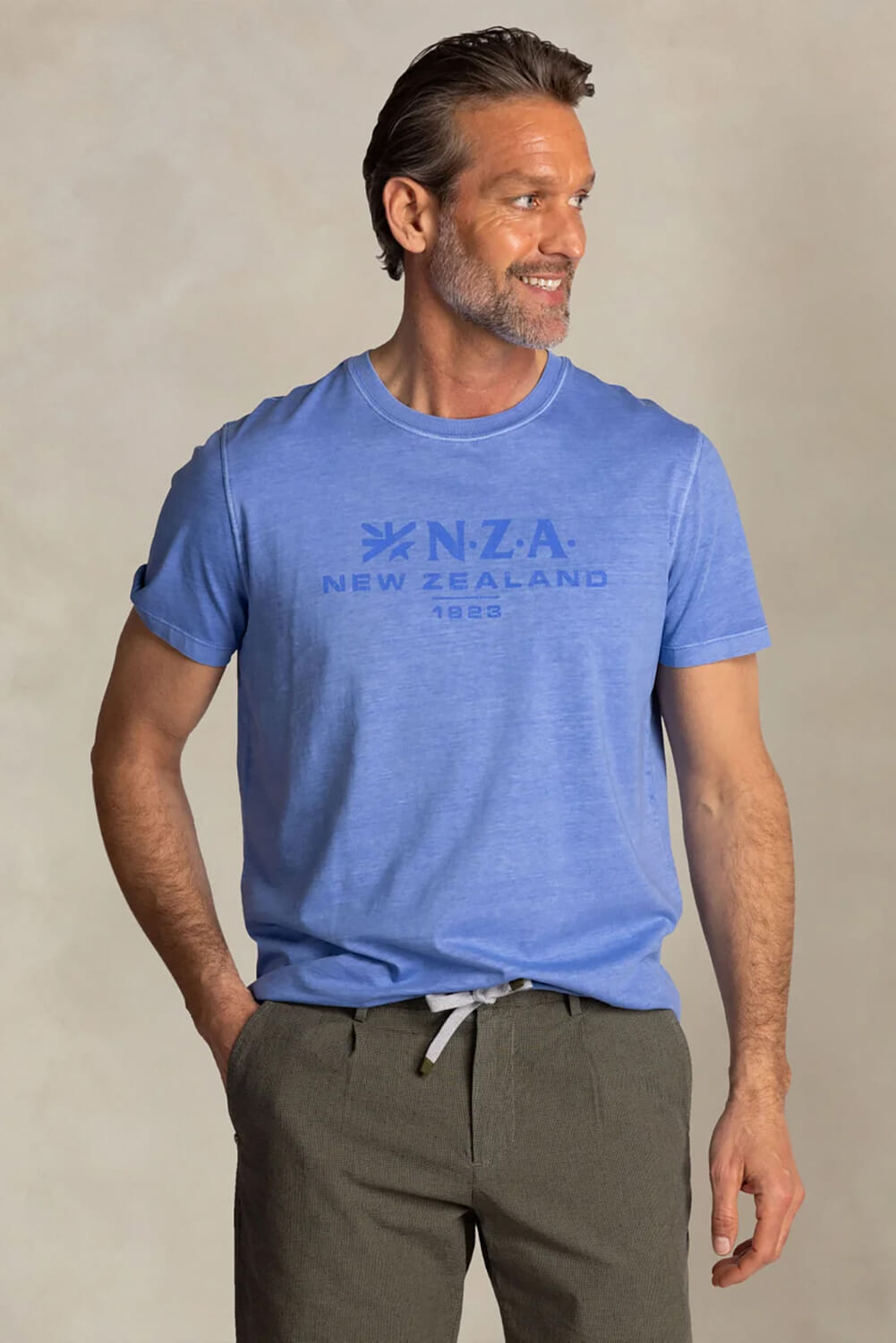 NZA T-shirt Otis Blauw