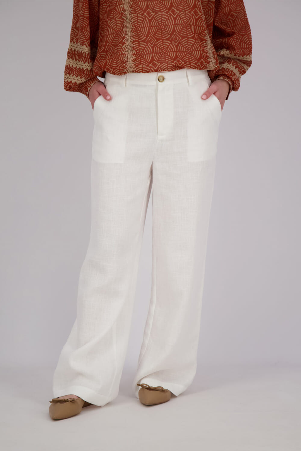 JC Sophie Pantalon Hampton Wit