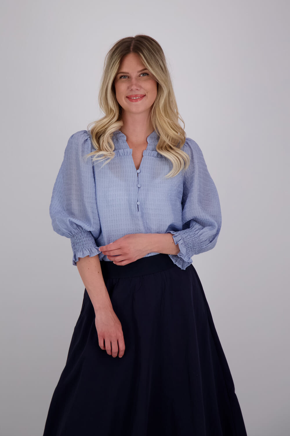 Co'couture Blouse Charlie Blauw