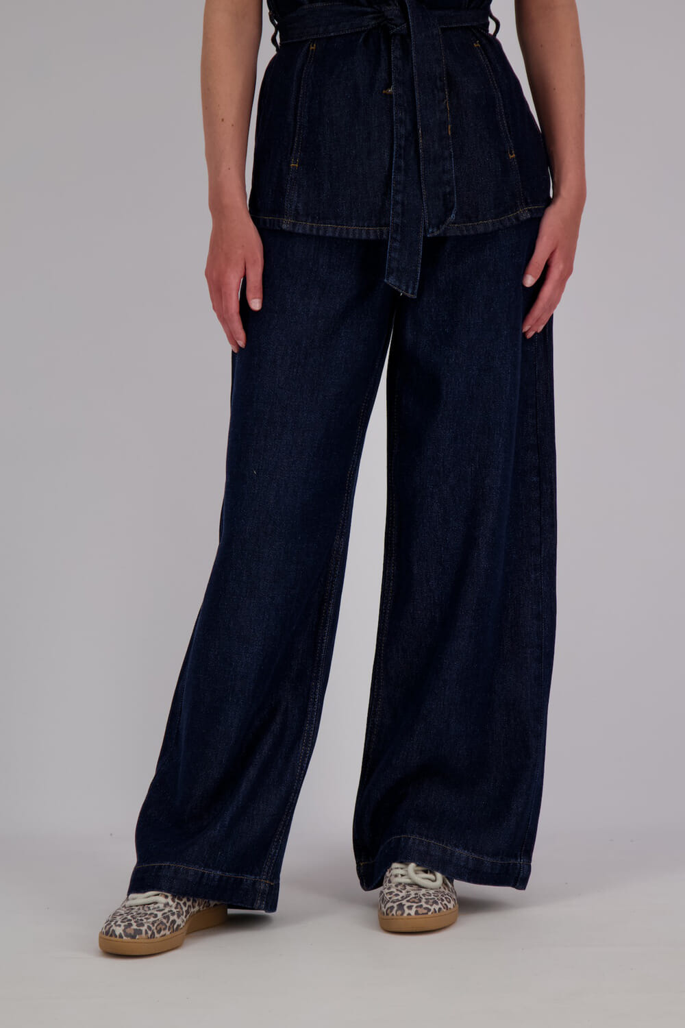 MSCH Copenhagen Pantalon Josephine Rue HW Blauw