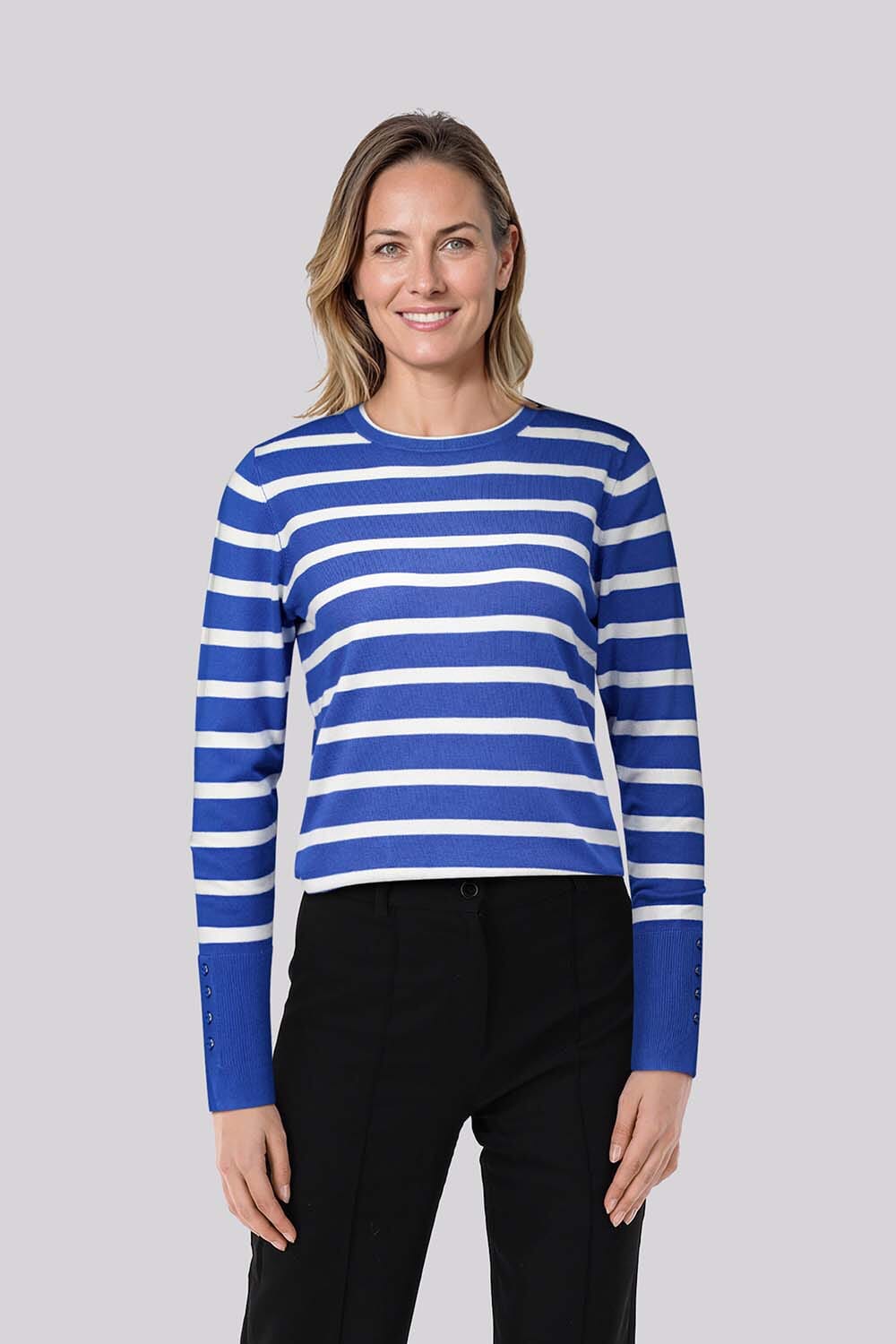 Bloomings Pullover Blauw