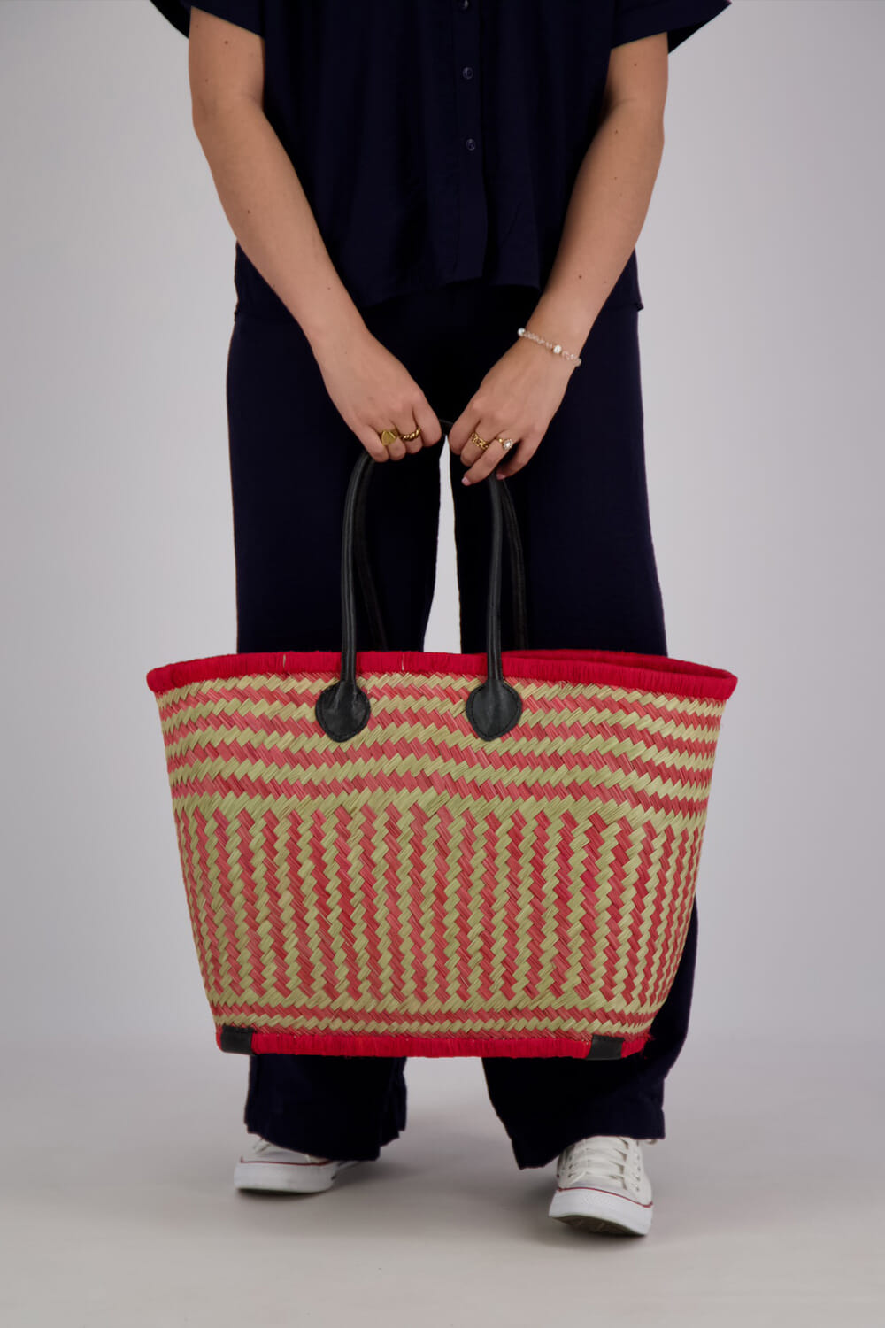 Bomont Rieten Mand Rood