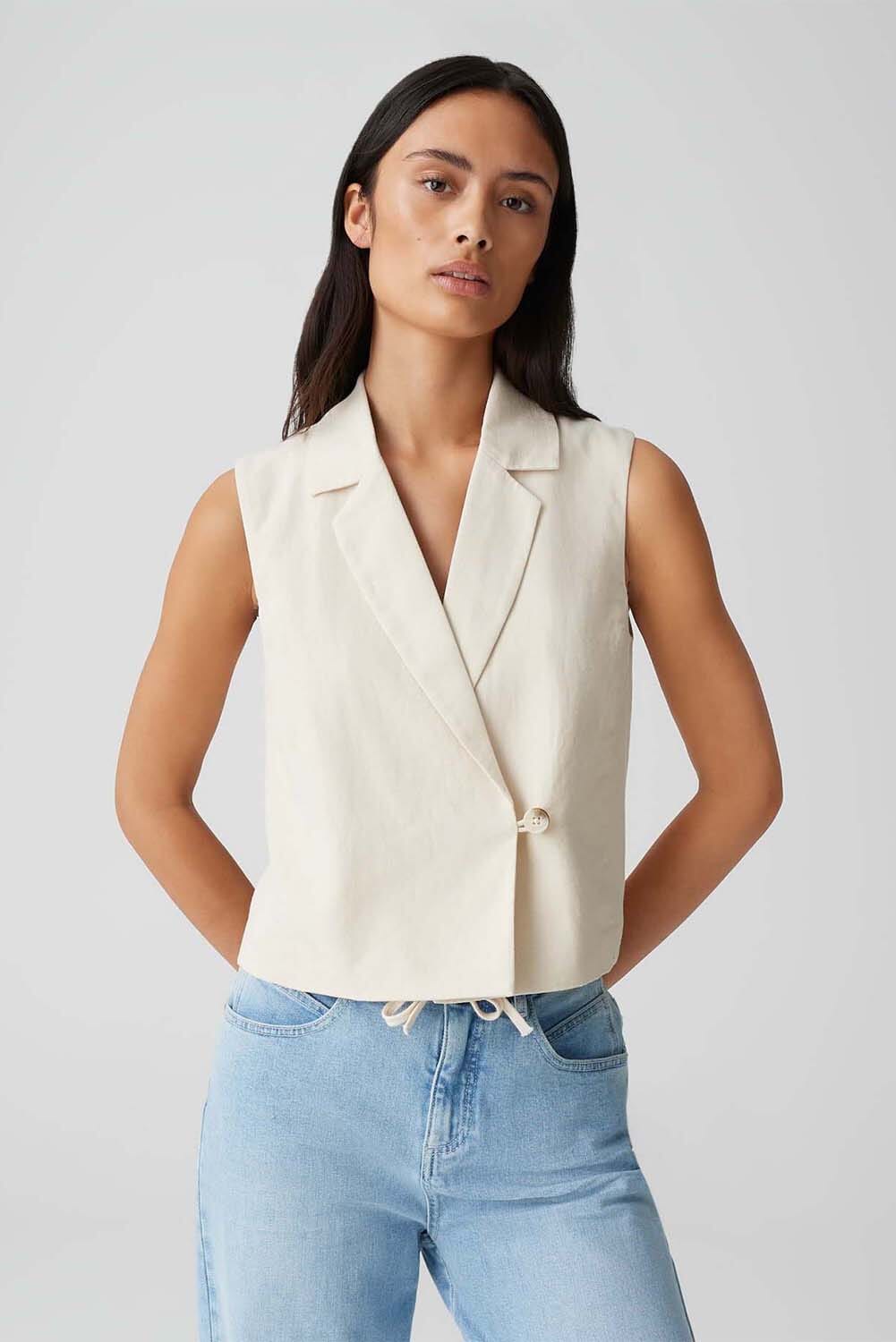 Opus Vest Wino Beige