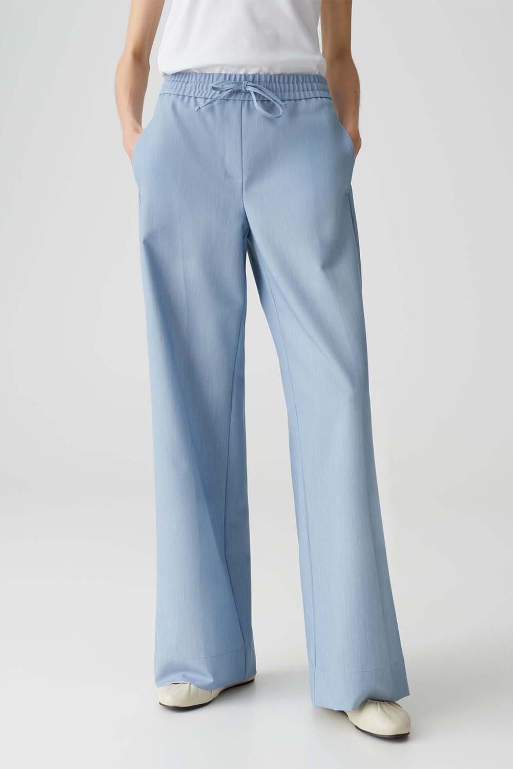 Opus Broek Melane  Blauw