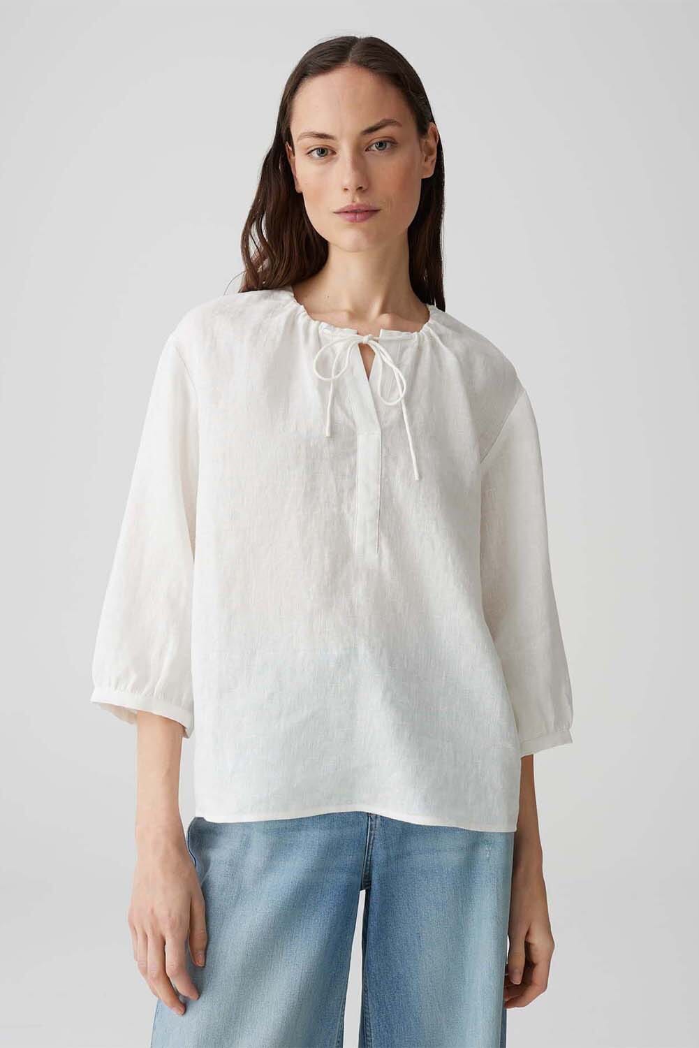 Opus Blouse Fedora Wit