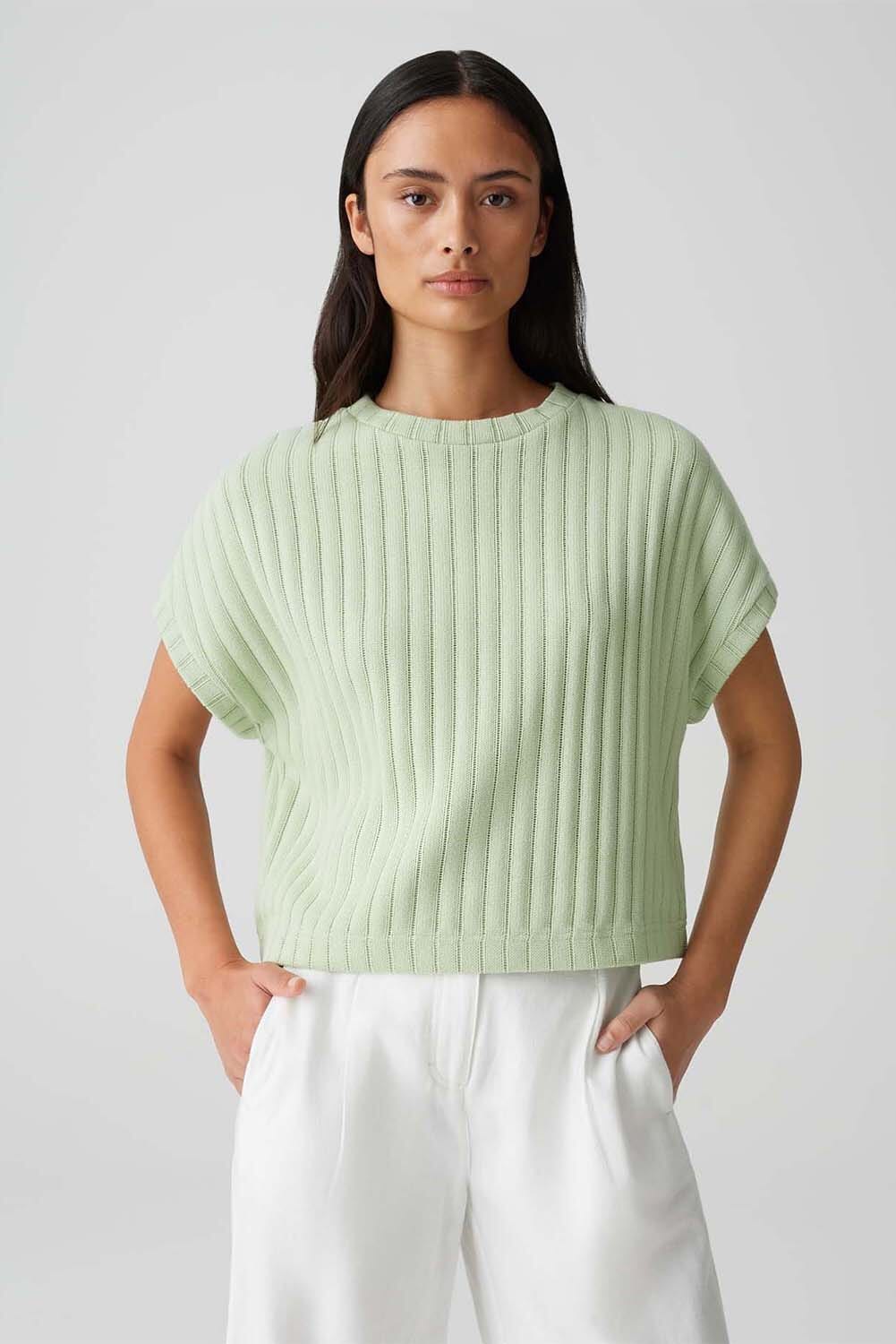 Opus Sweater Gelia Groen