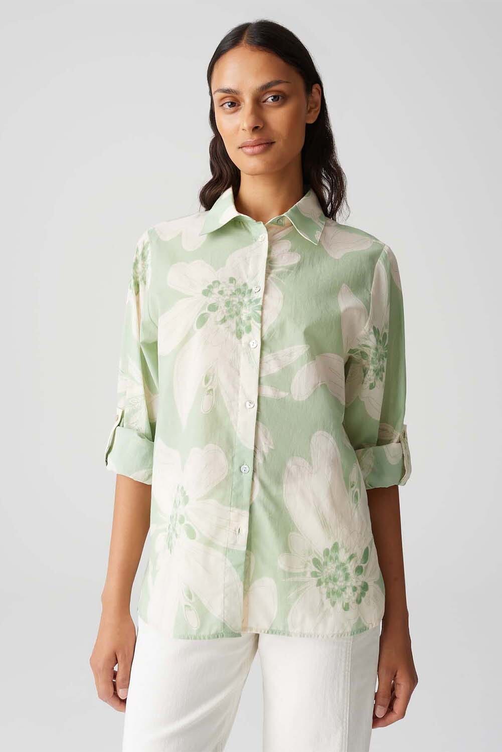 Opus Blouse Fumine Boheme Groen