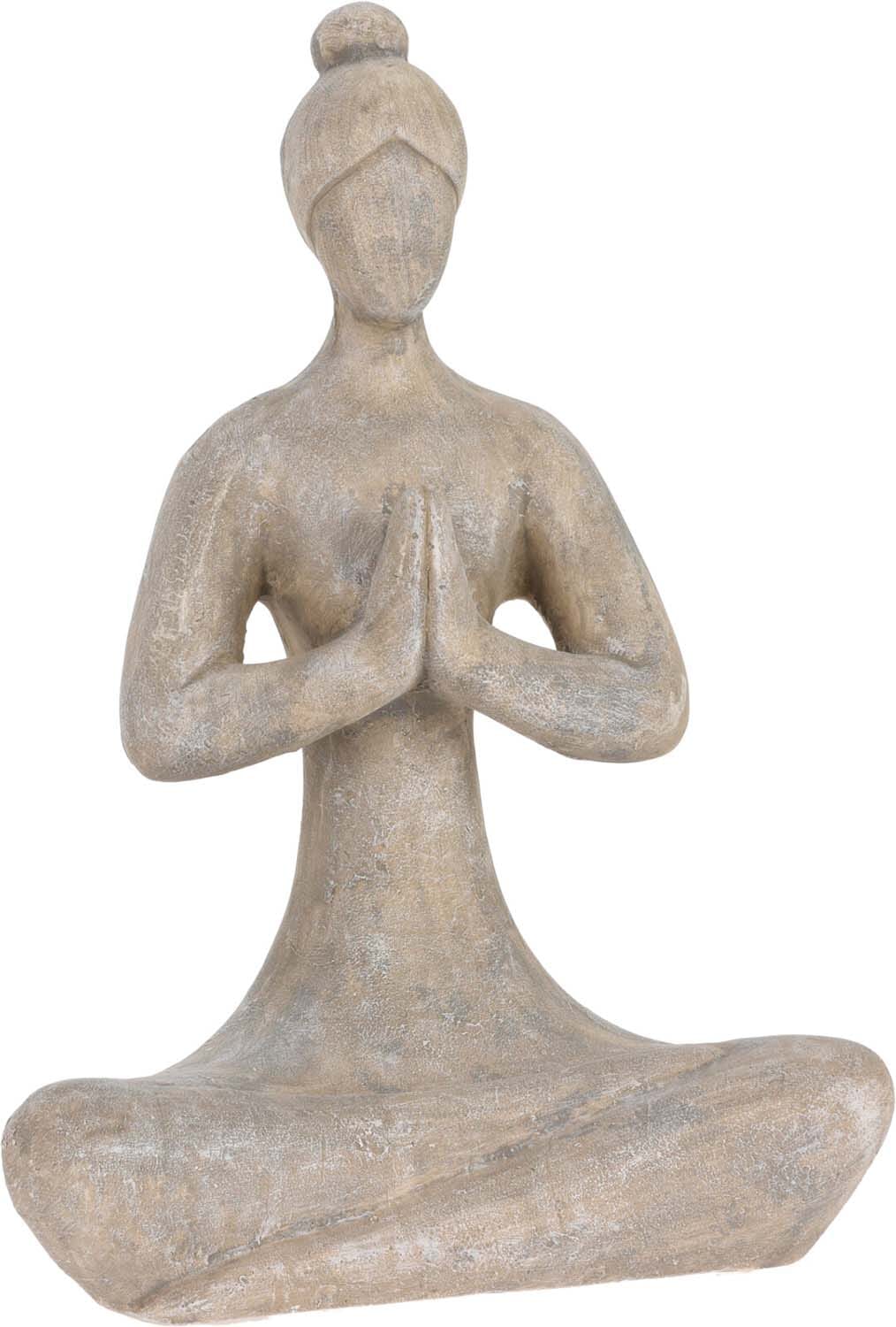 Bomont Collection Ornament Dame Yoga Houding 46CM Grijs