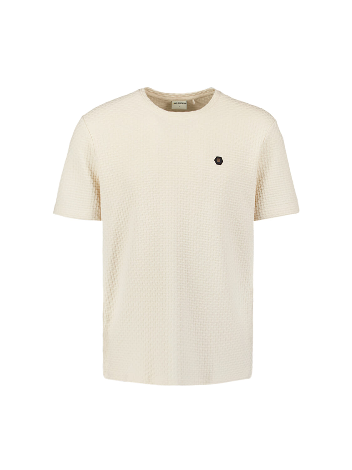 No Excess T-Shirt Relief Jacquard Bl Grijs