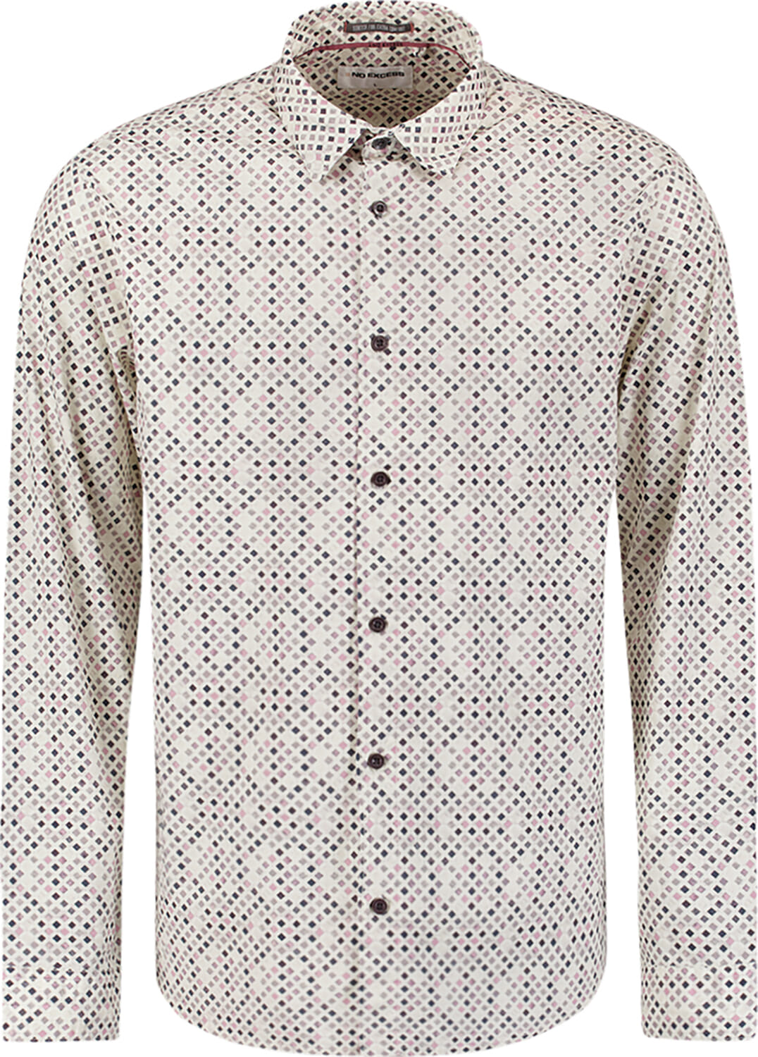 No Excess Overhemd Allover Printed Regular Groen