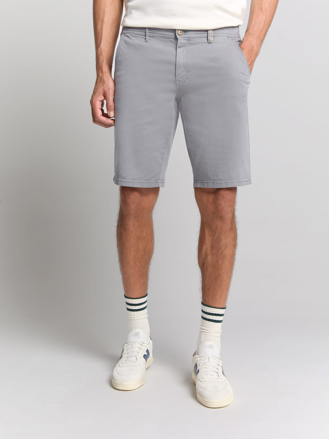 No Excess Short Chino Blauw