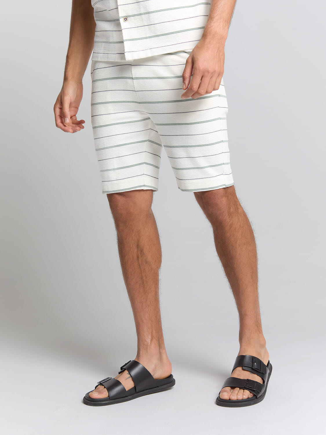 No Excess Short Jersey Stripes Wit