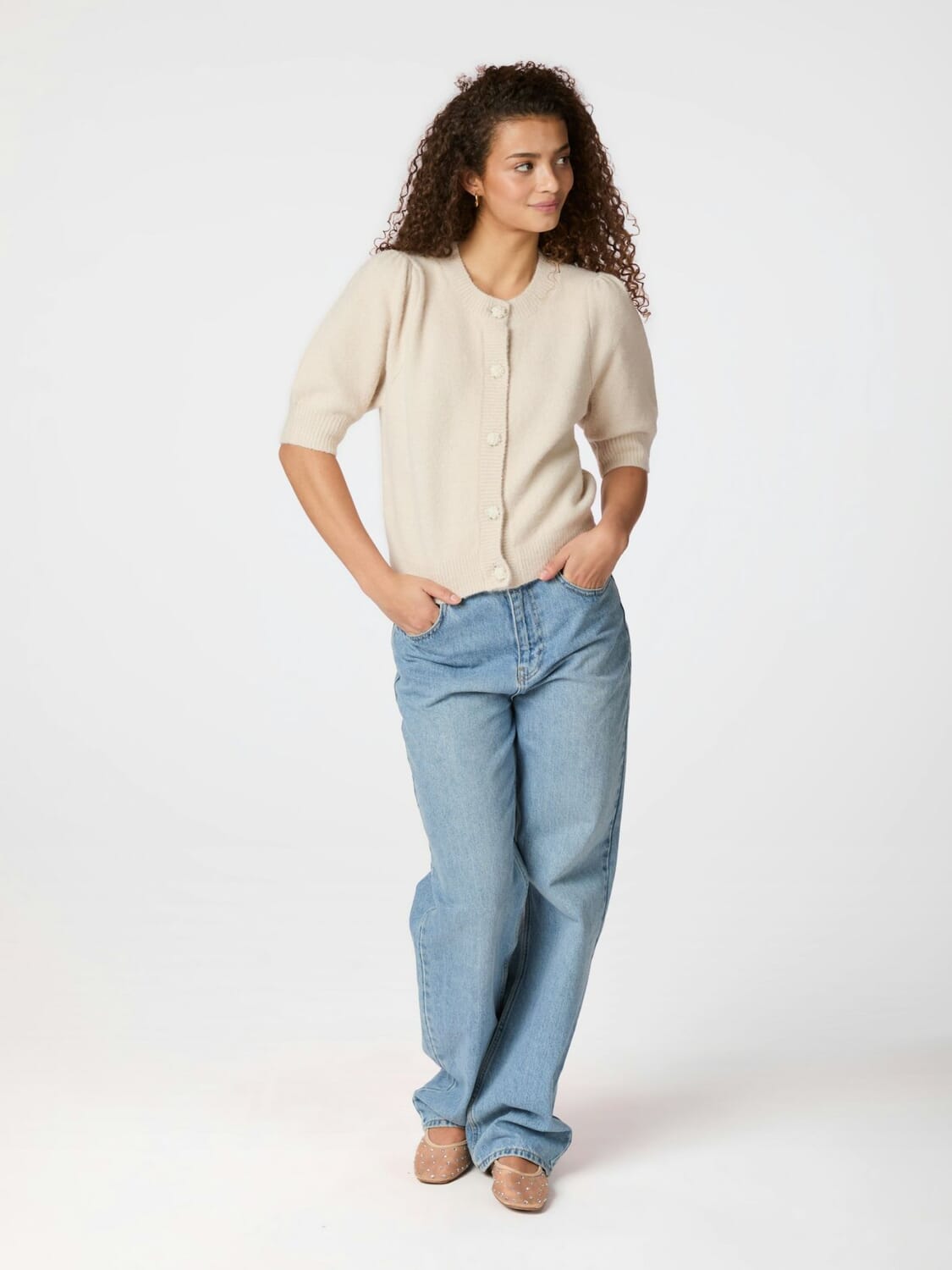 Neo Noir Vest Trudy Deco Beige