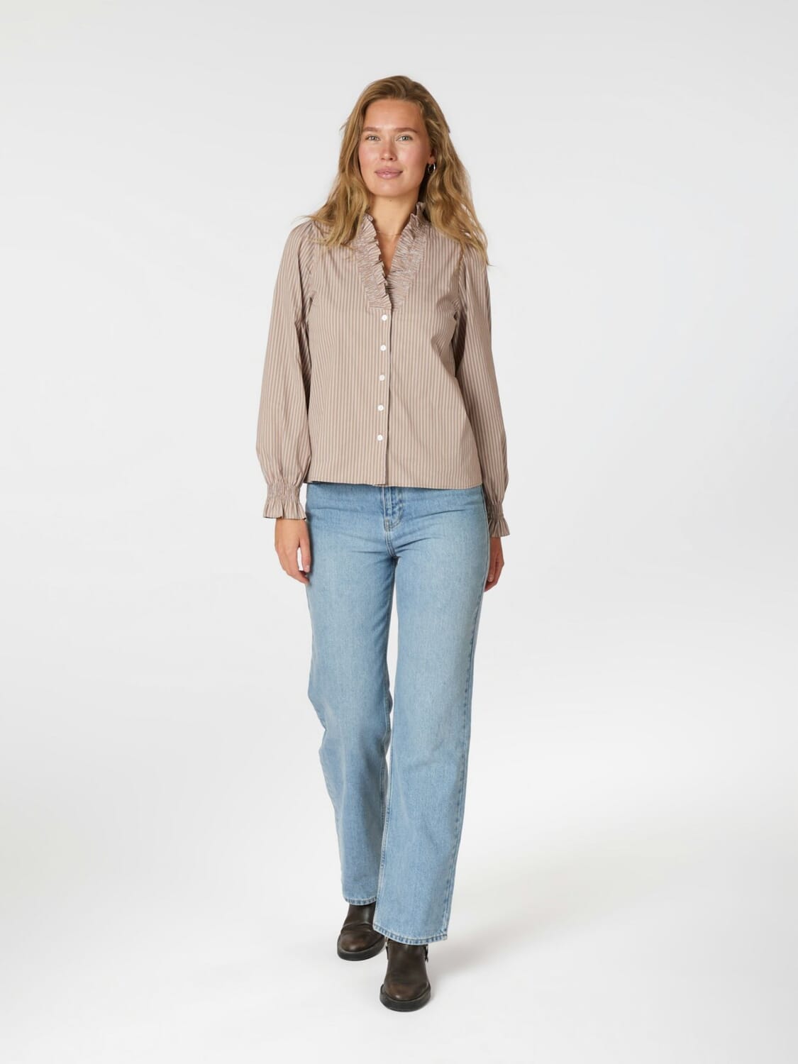 Neo Noir Blouse Brielle Streep Bruin