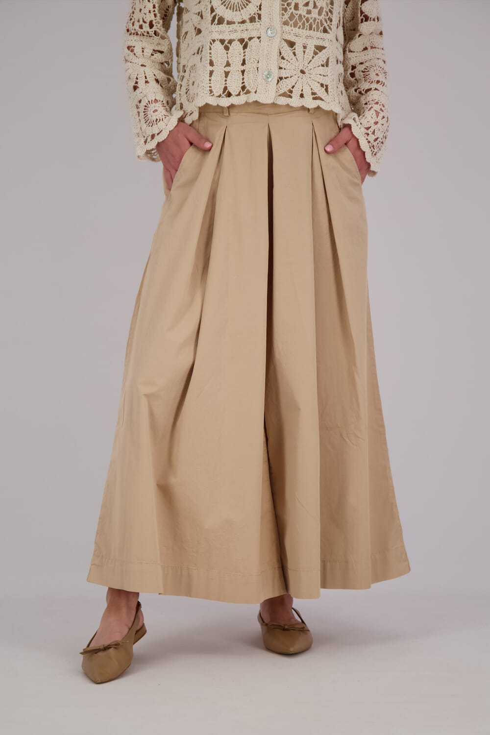 Summum Pantalon Culotte Beige