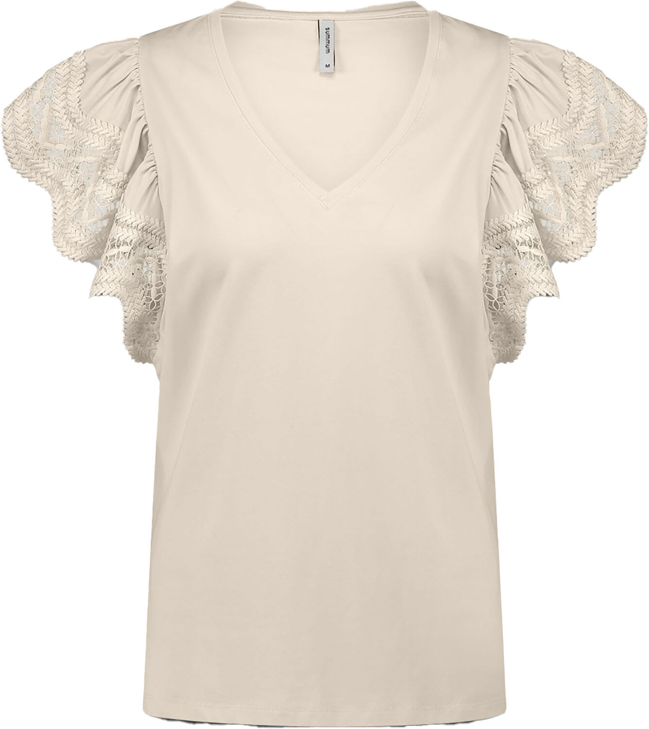 Summum Top Butterfly Sleeve with Lace Wit