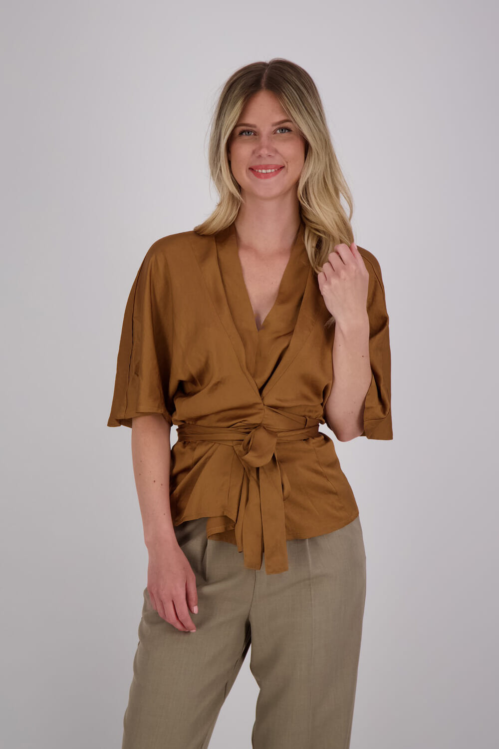 Summum Top Silky Touch Bruin