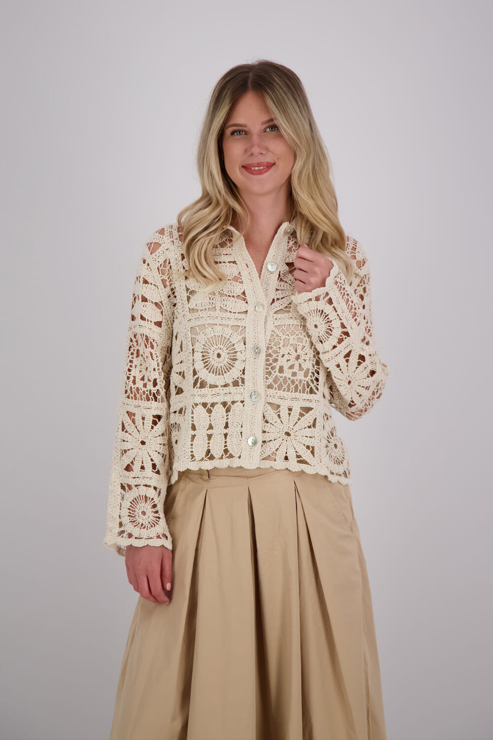 Summum Vest Flower Wit