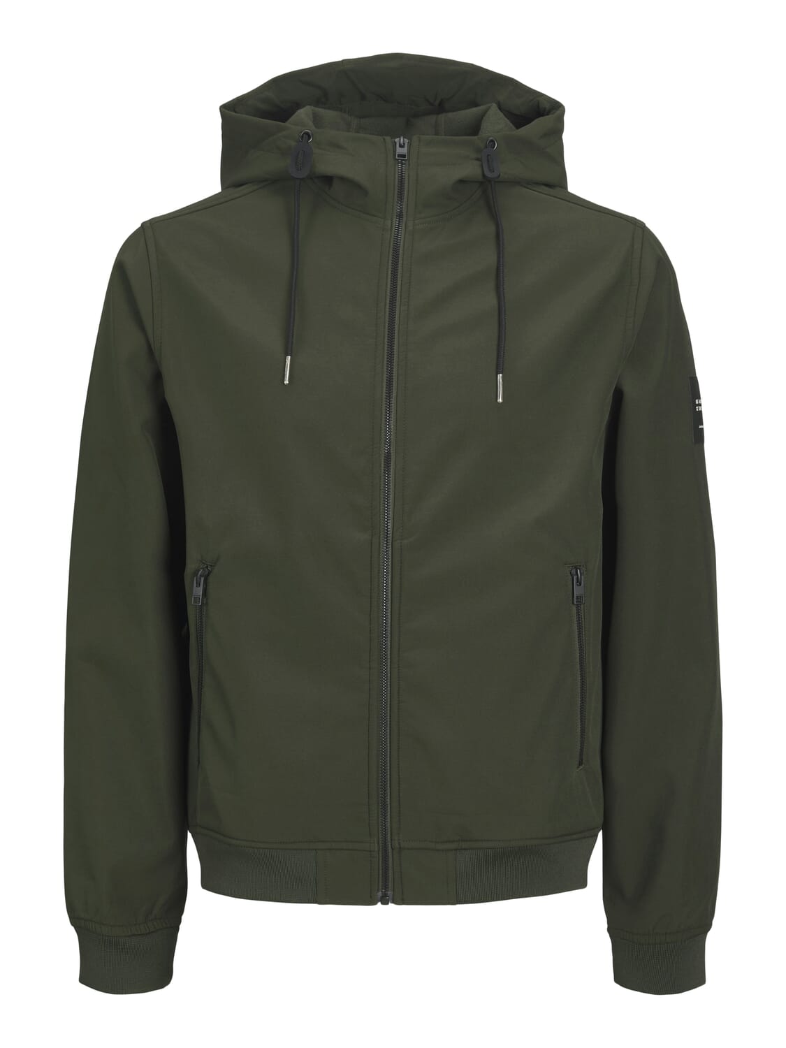 Jack & Jones Softshell Jas Basic Hooded Groen