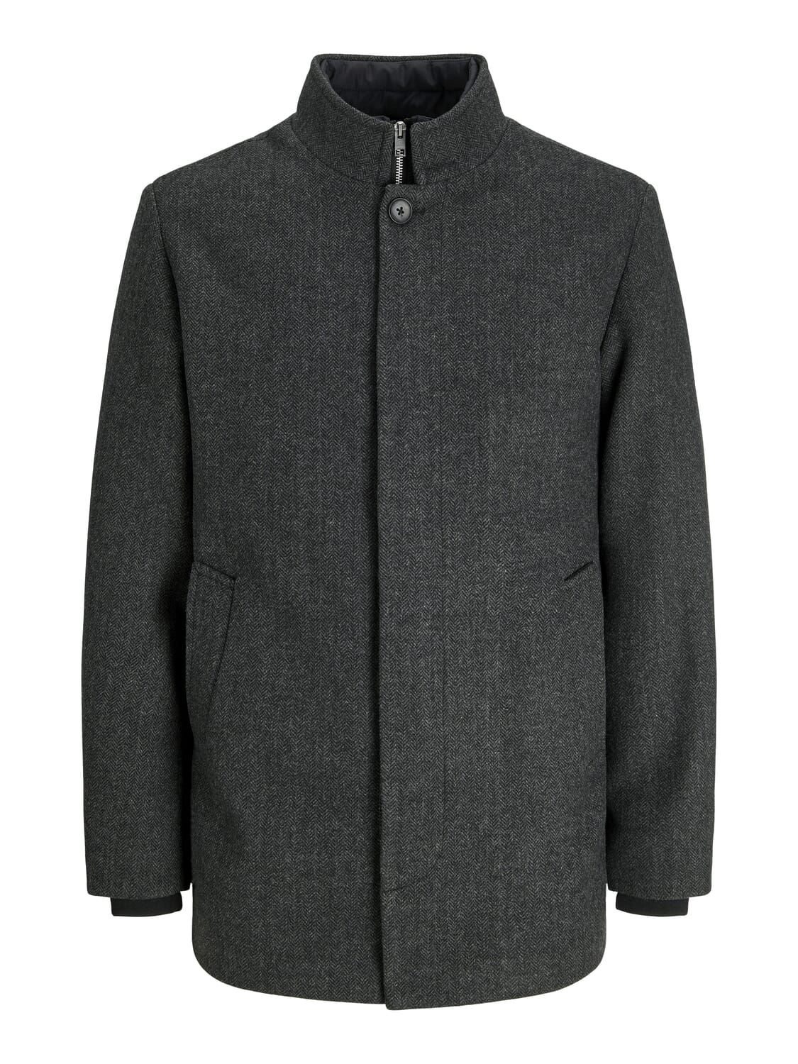 Jack & Jones Wollen jas Harrison Grijs