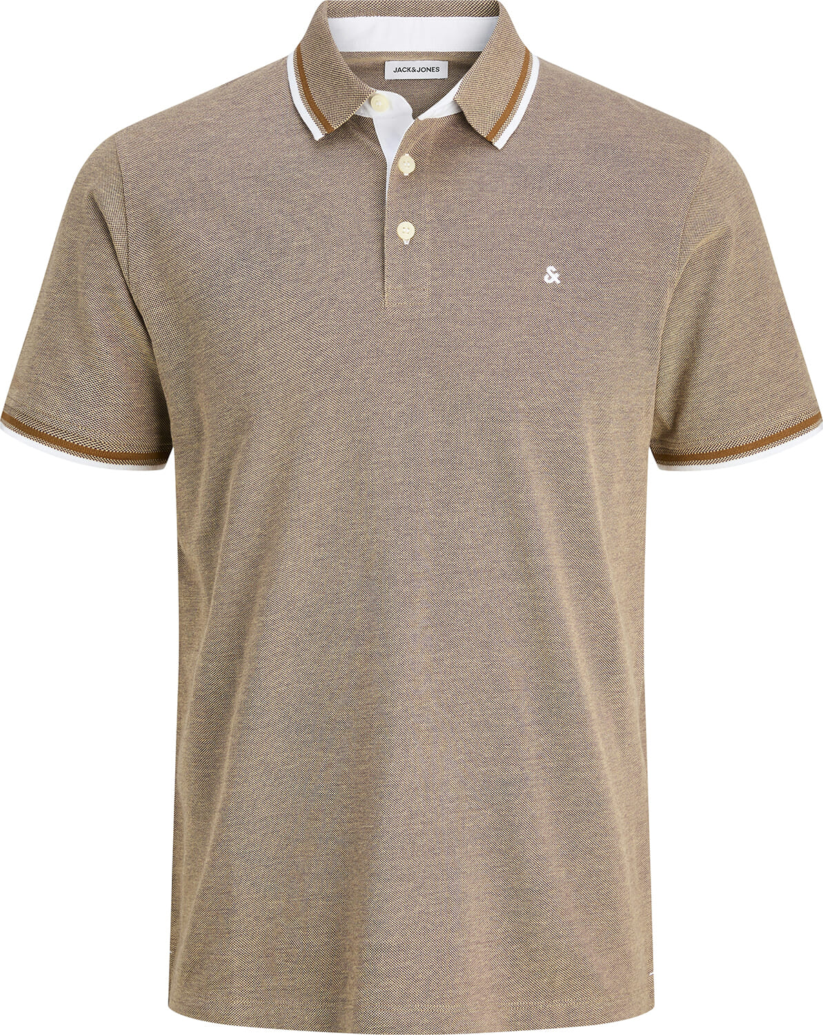 Jack & Jones JJEPAULOS POLO SS NOOS Geel