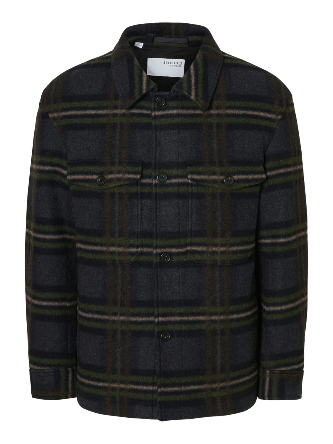 Selected Homme Overshirt Mitch Lano Navy