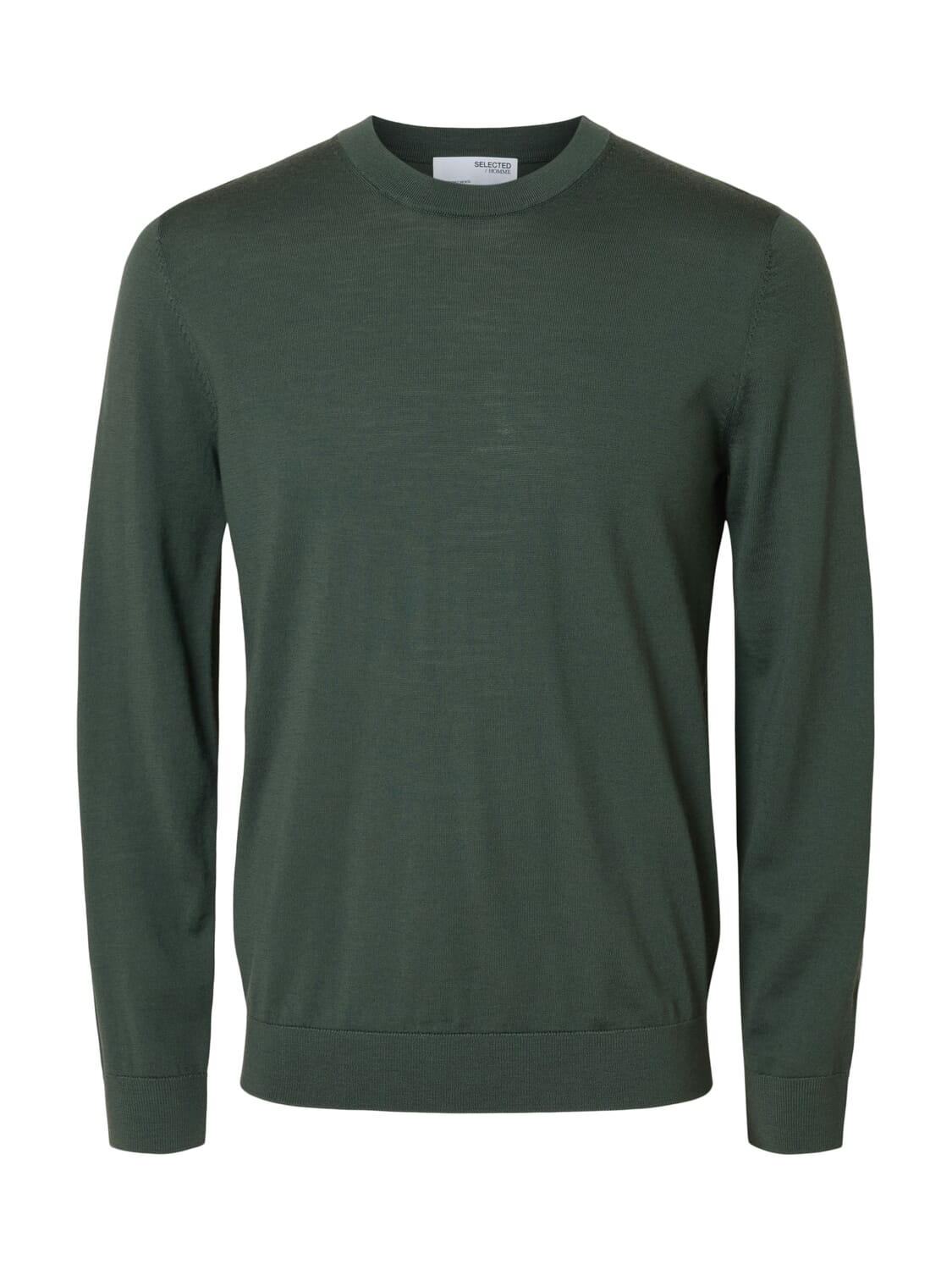 Selected Homme Trui Ray gebreid Crew Neck Groen