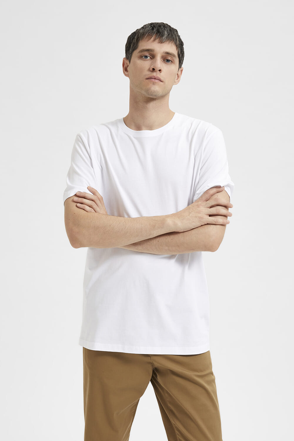 Selected Homme T-shirt Aspen Wit