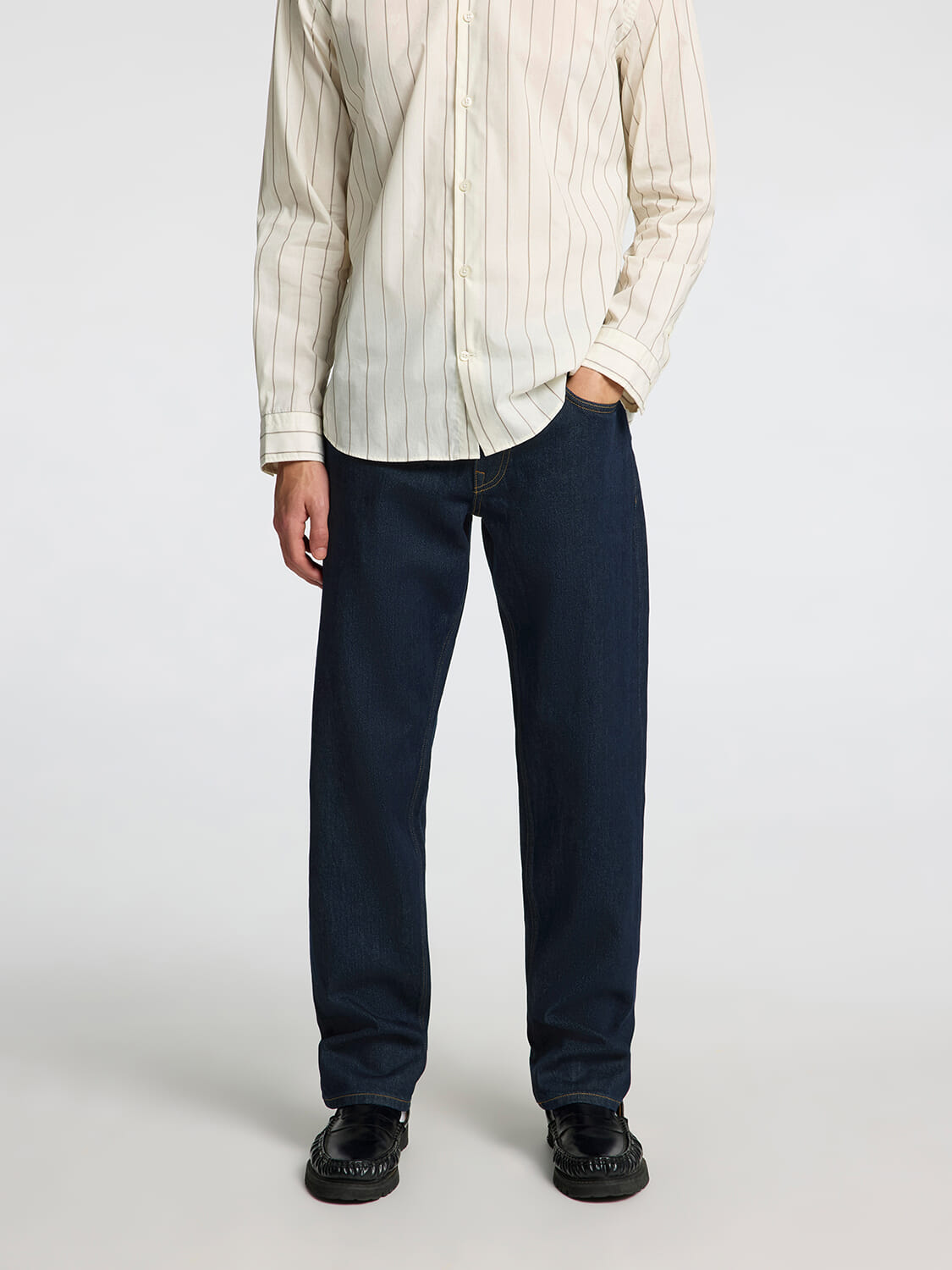 Selected Homme Jeans Ben Kori Straight Fit Blauw