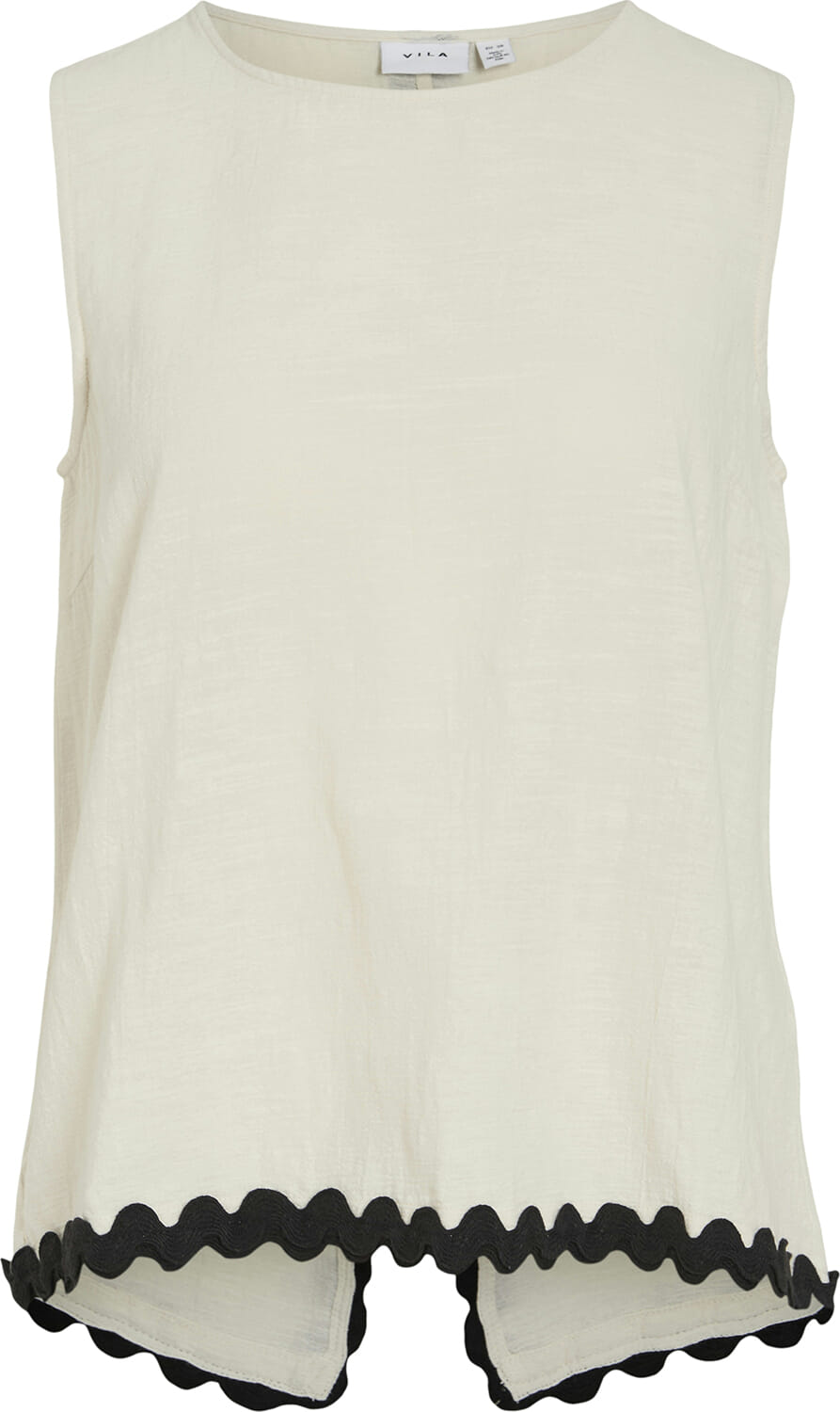 Vila Top Manda Wavy Beige