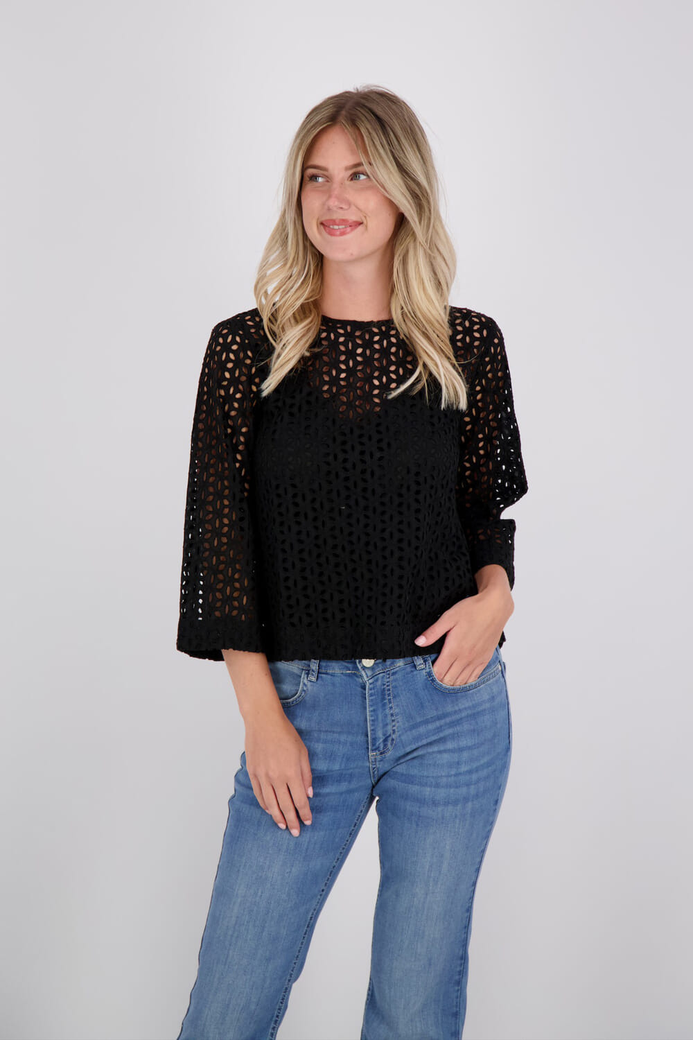 Vila Blouse Akisa Zwart