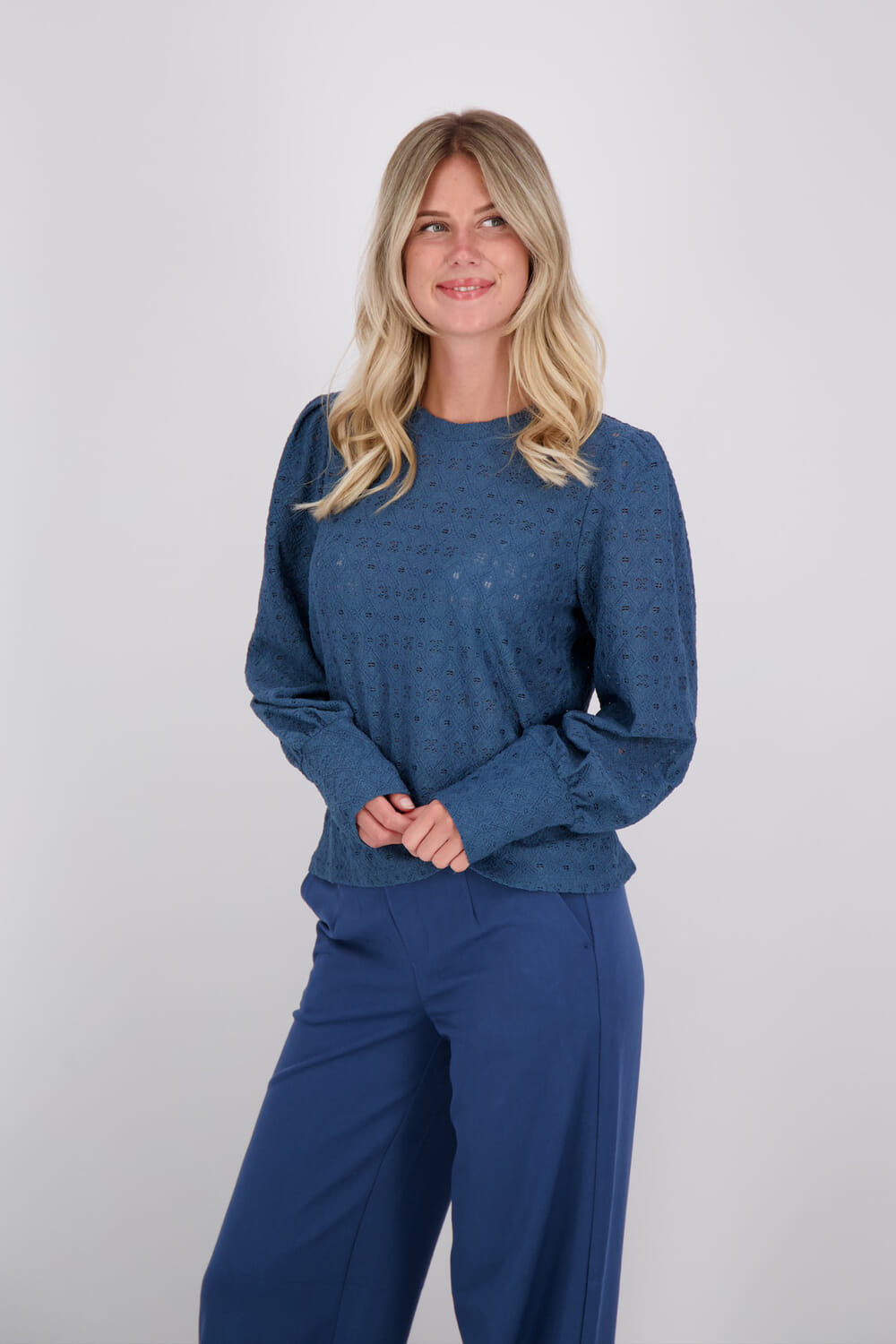Object Blouse Laila Blauw