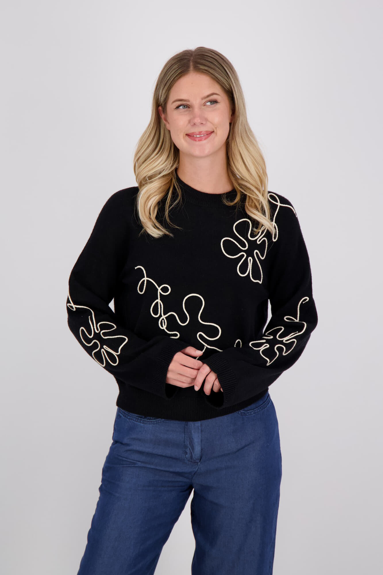 Object Pullover Laney Rubin Zwart
