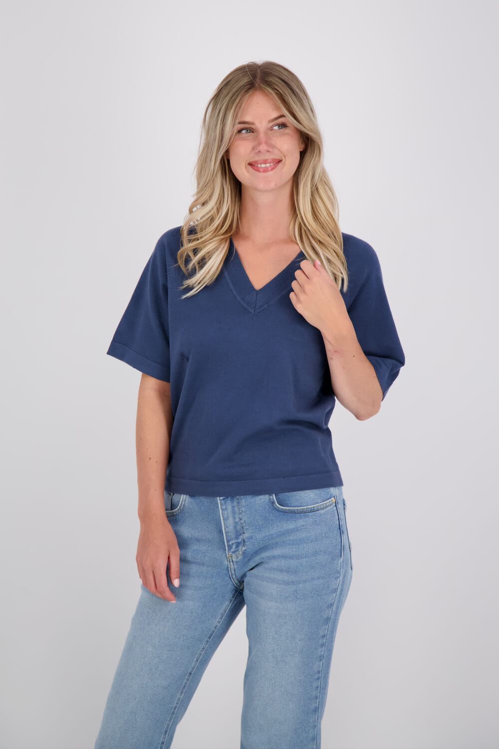 Object T-shirt Thess Blauw