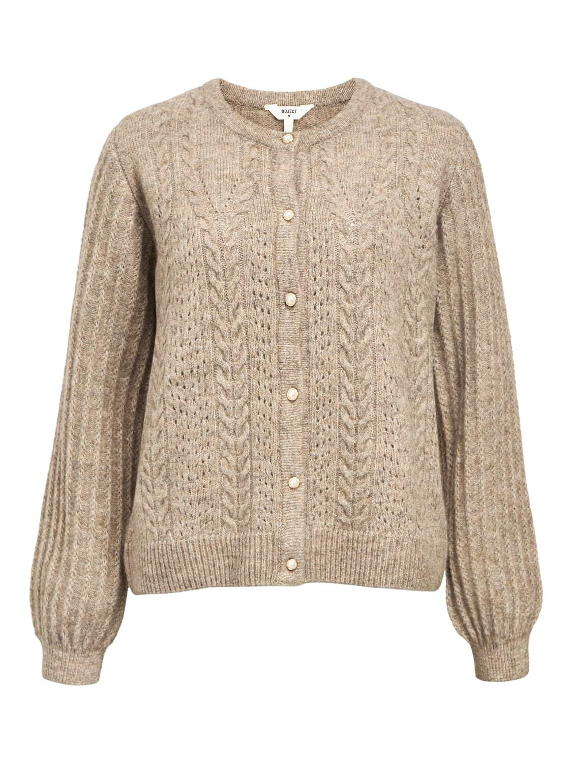 Object Vest Flora Beige