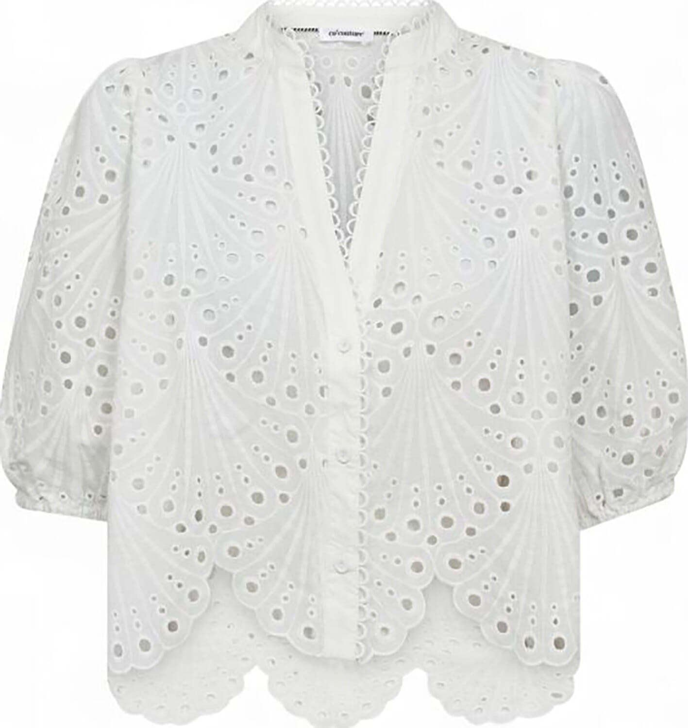 Co'couture Blouse Naya Anglaise Wit