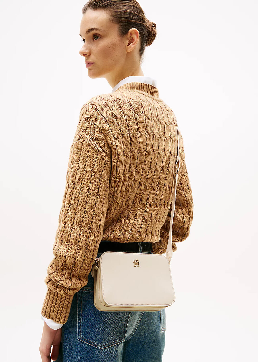Tommy Hilfiger Tas TH Logotape Beige