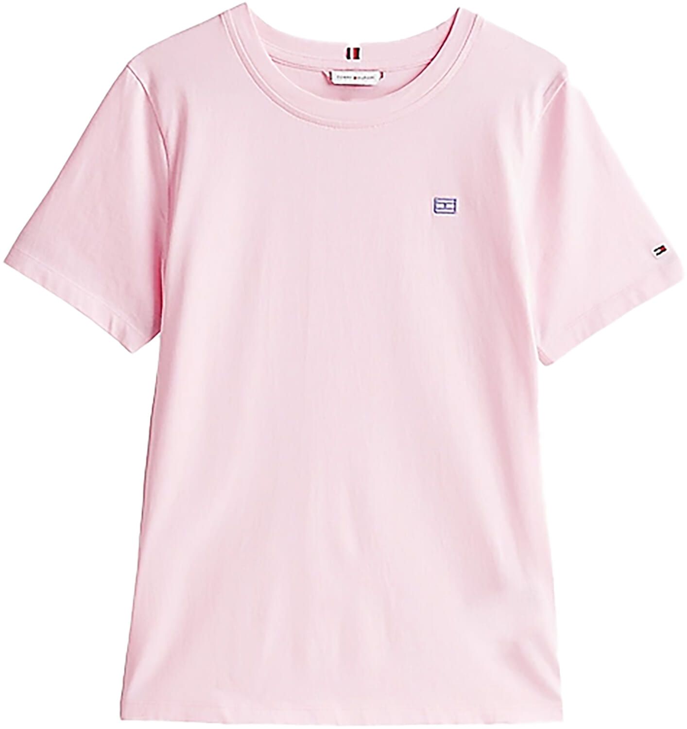 T-shirt Contrast Flag Roze