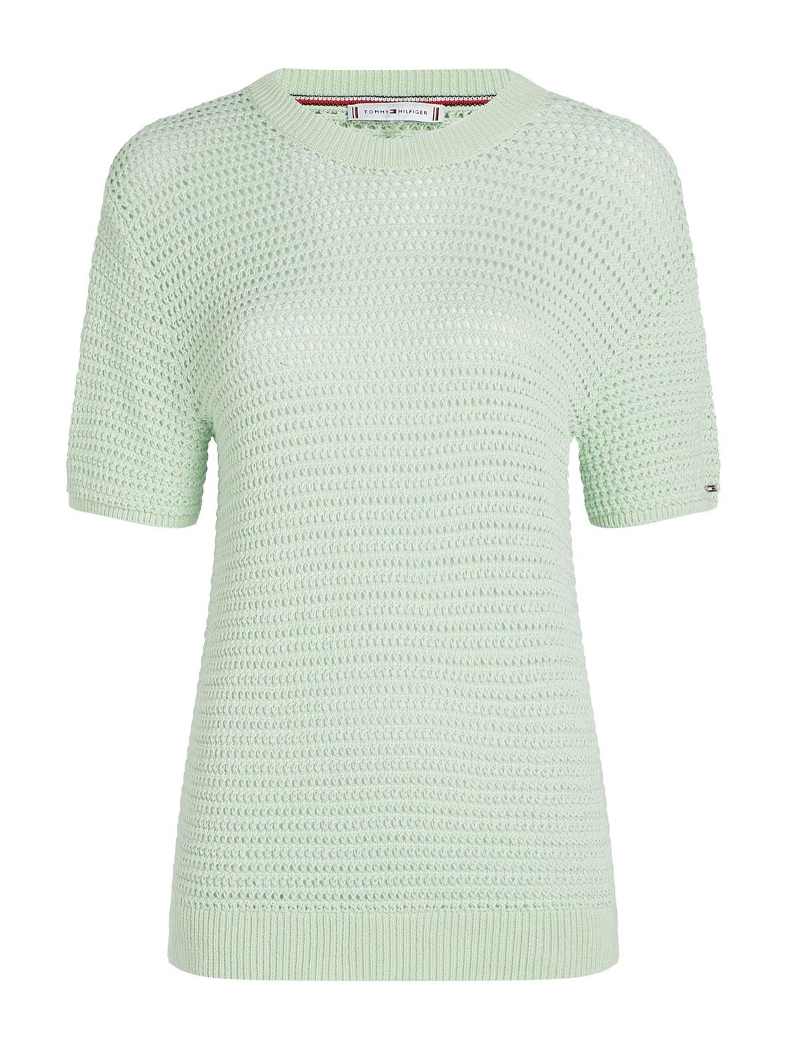 Top Pointelle Crochet Groen