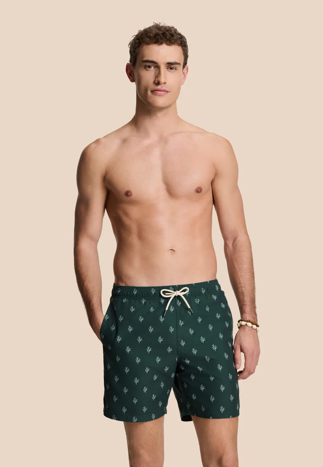 Shiwi men mike swim shorts sketched coral Groen