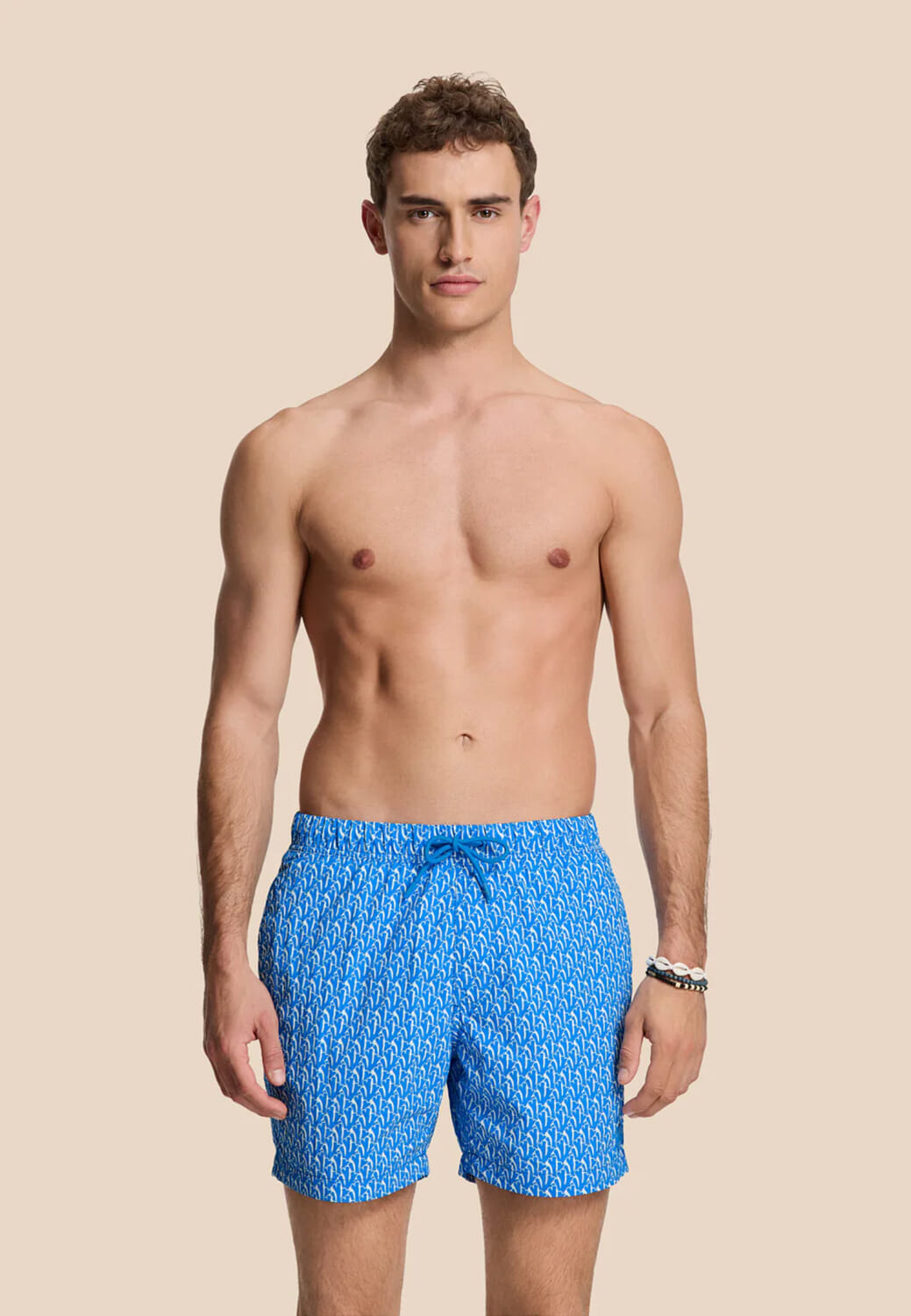 Shiwi men nick quick dry swim shorts wavy coral Blauw