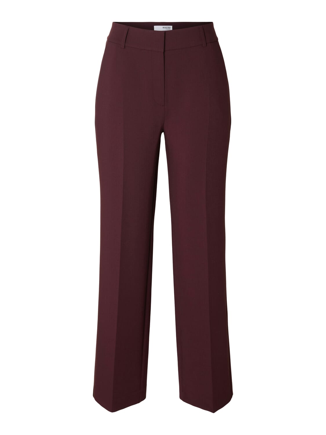 Selected Femme Pantalon Rita Wide Fit Rood