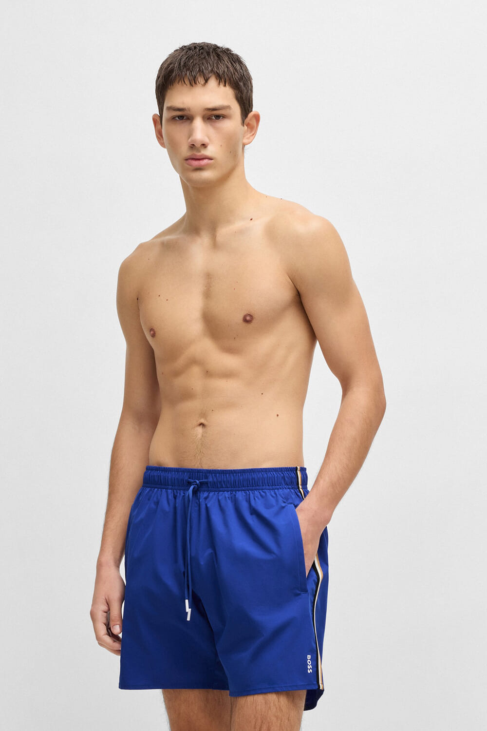 Boss Orange Zwemshort Iconic Blauw