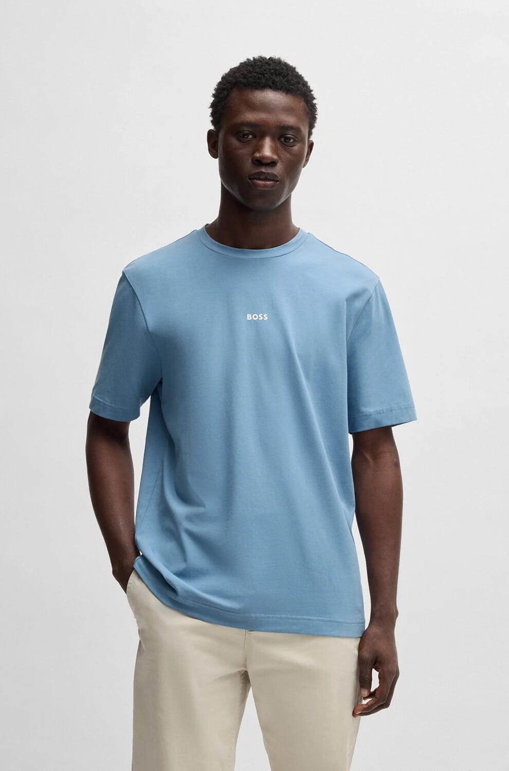 Boss Orange T-shirt Tchup Blauw