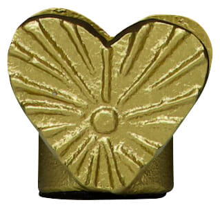 Zusss kandelaar hartje staand goud Geel