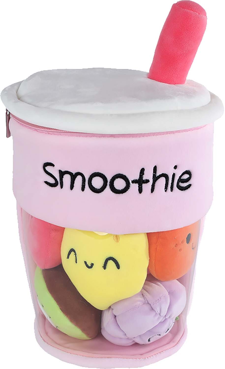 Bomont Collection Fluffy Menu pluche Smoothy met 5 stuks fruit Multi